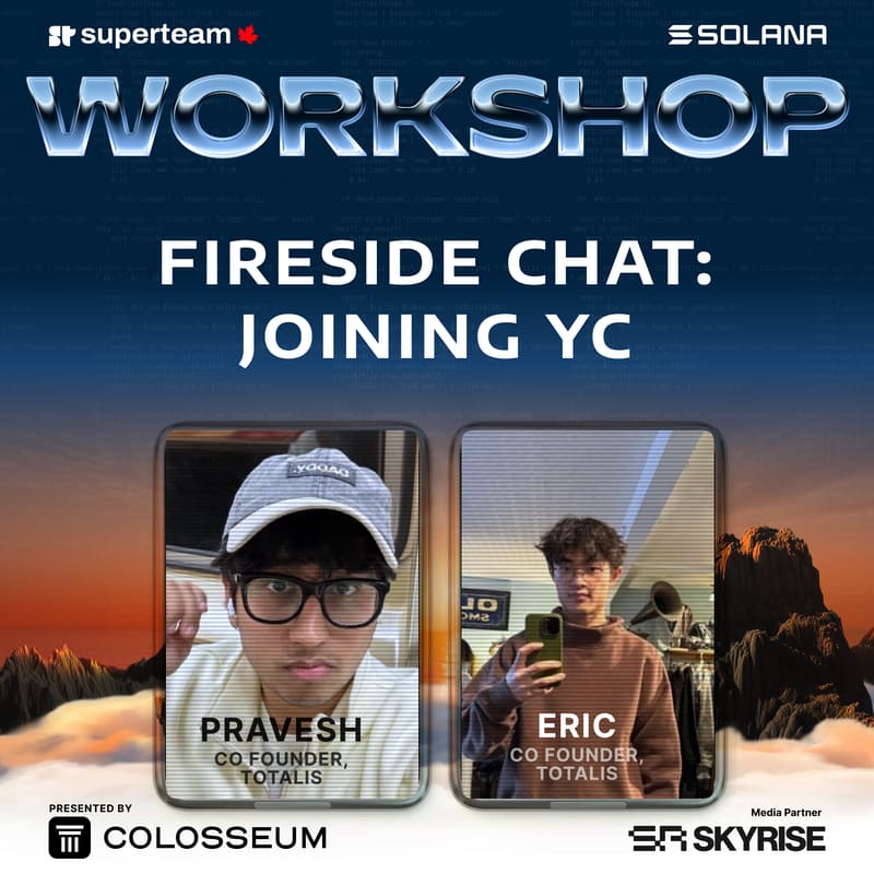 Cover Image for Fireside Chat: Joining YC - FRONTIER Builders