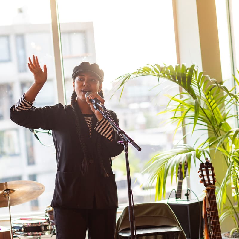 Cover Image for Rooftop Live Music: Open Mic Night