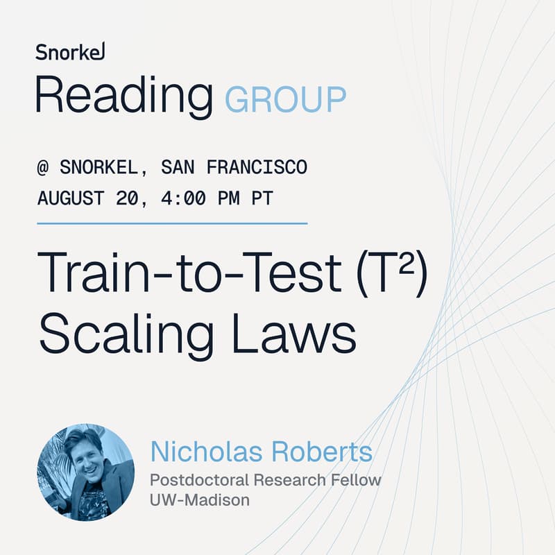 Cover Image for Reading Group (+🧋): Train-to-Test (T²) Scaling Laws