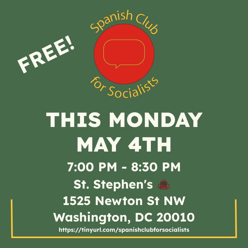 Cover Image for Spanish Club for Socialists talks Work!