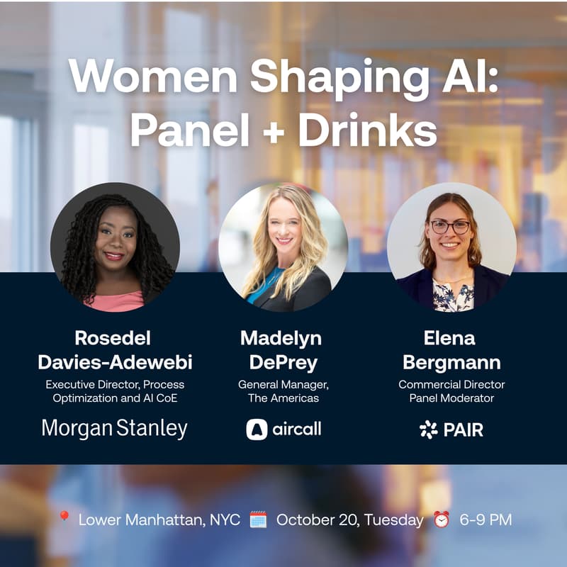 Cover Image for The Women Shaping AI: New York Panel + Drinks