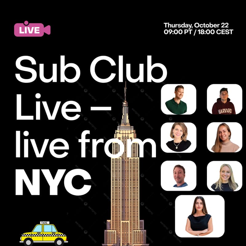 Cover Image for A New York App Week special | Sub Club Live