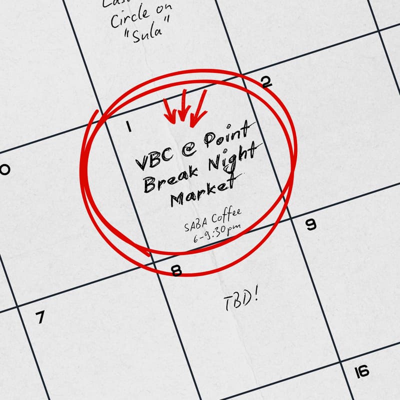 Cover Image for VBC Book Exchange @ SABA's Point Break Night Market