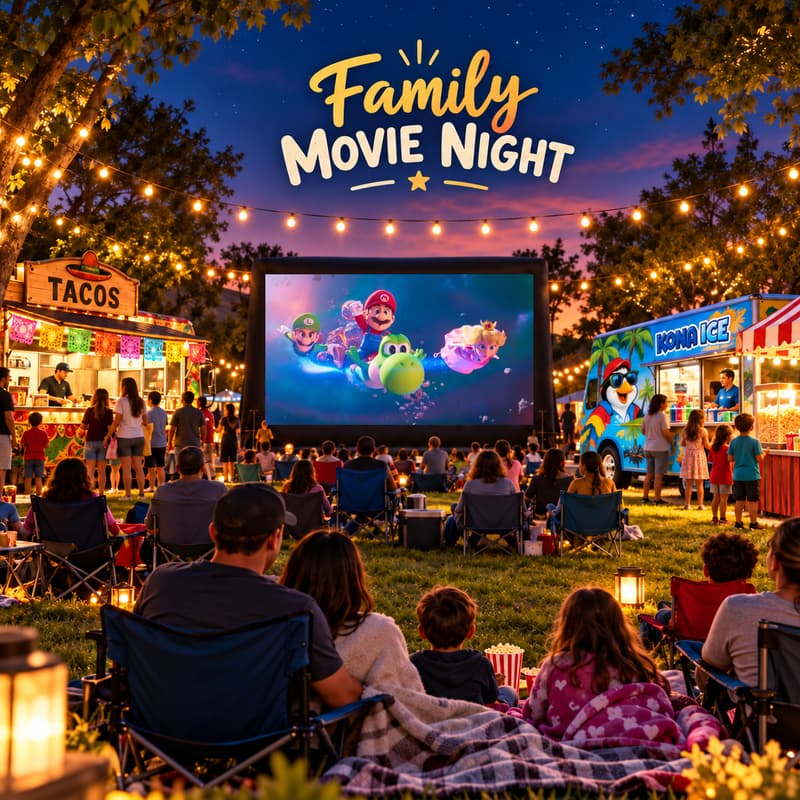 Cover Image for Family Movie Night - Super Mario Galaxy - $1 Admission