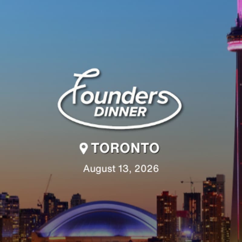 Cover Image for Founders Dinner: Toronto Edition