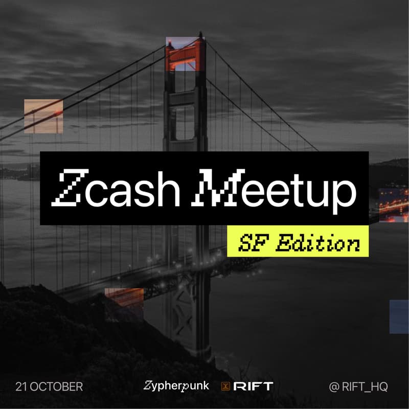 Cover Image for Zcash Meetup: SF Edition