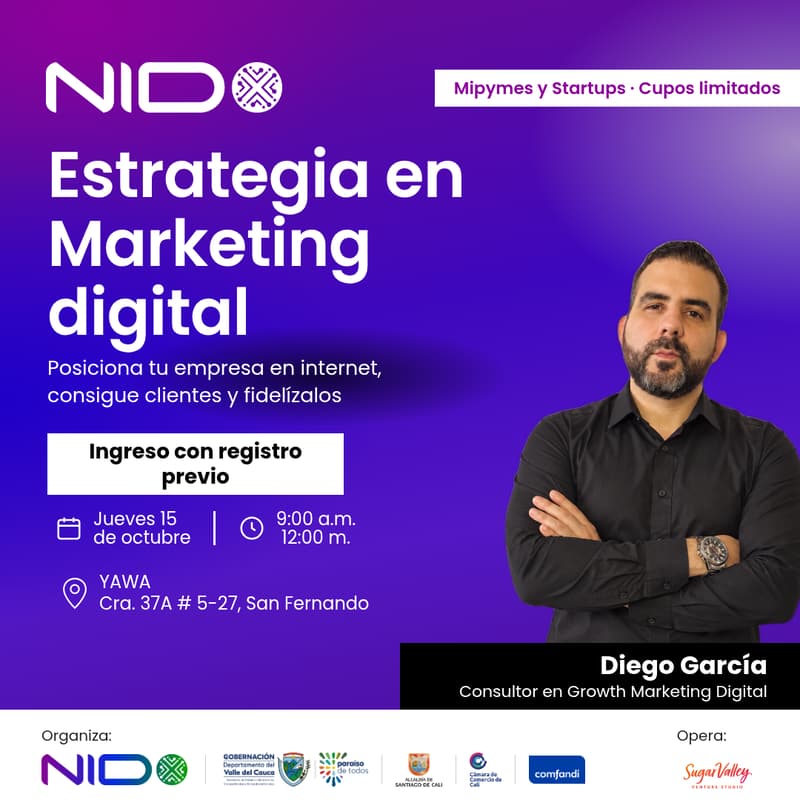 Cover Image for TALLER: Estrategia en marketing digital