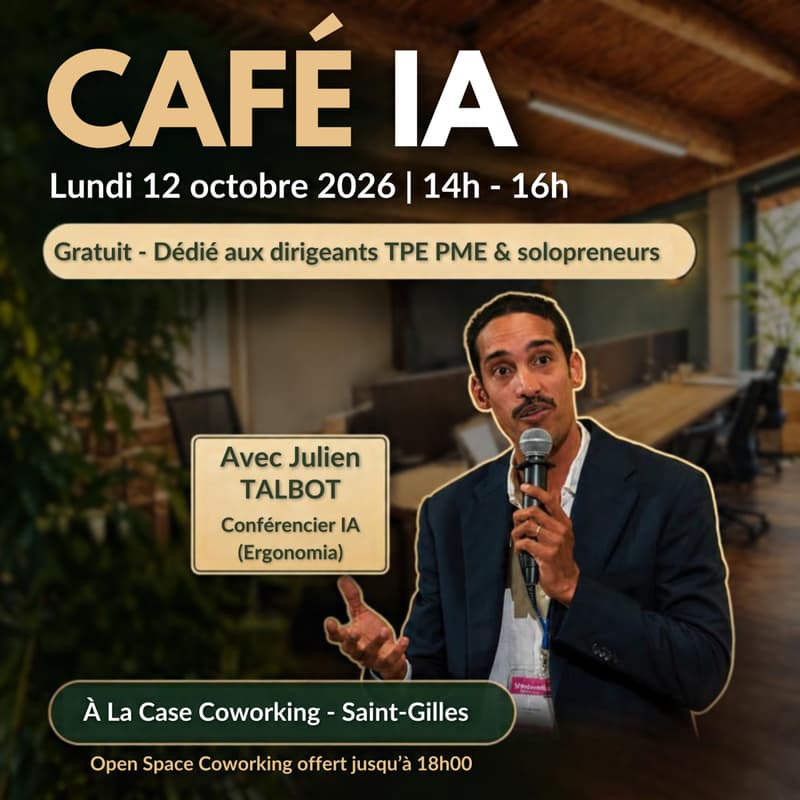 Cover Image for Café IA à La Case Coworking · Ce que l'IA change vraiment dans votre travail