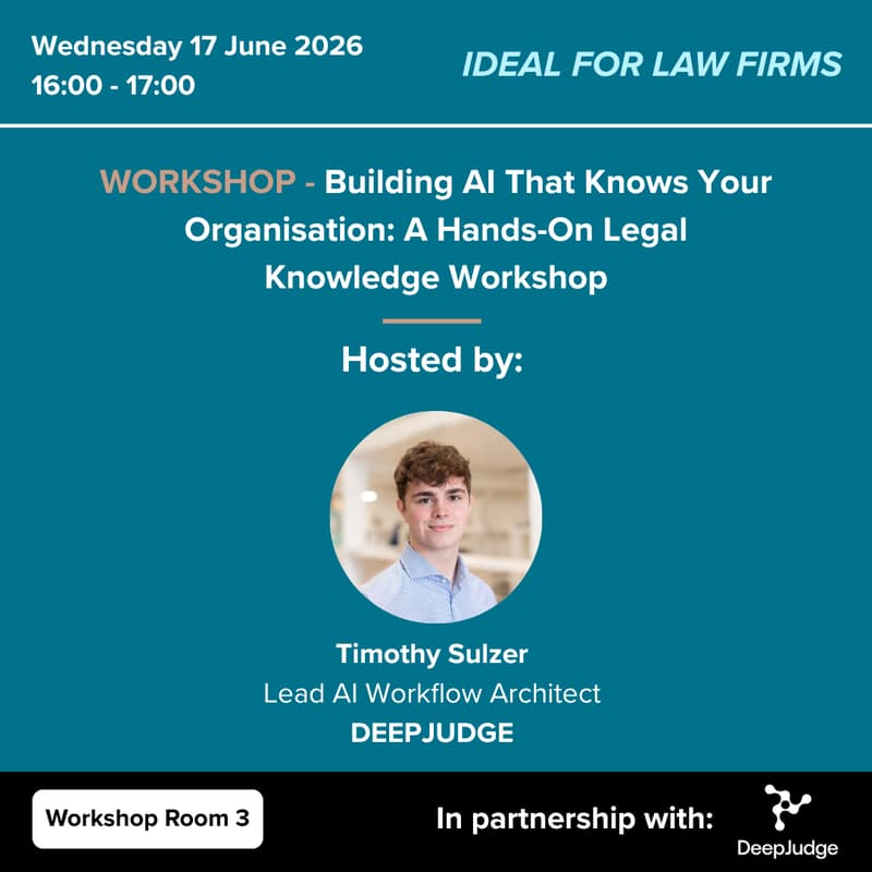 Cover Image for Building AI That Knows Your Organisation: A Hands-On Legal Knowledge Workshop