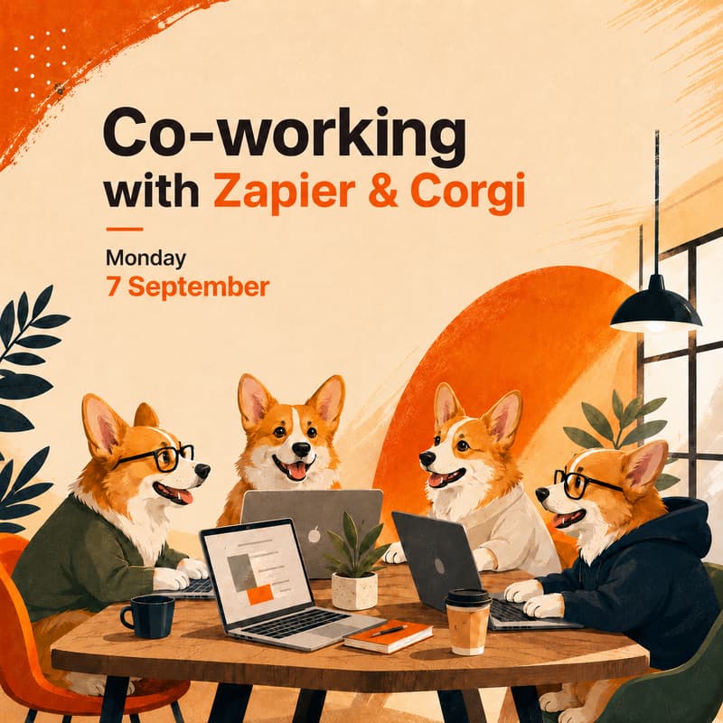 Cover Image for Corworking with Zapier and Corgi ⚡️🥐