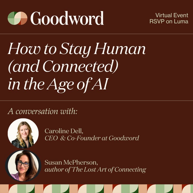 Cover Image for How to Stay Human (and Connected) in the Age of AI | Featuring Susan McPherson, author of The Lost Art of Connecting