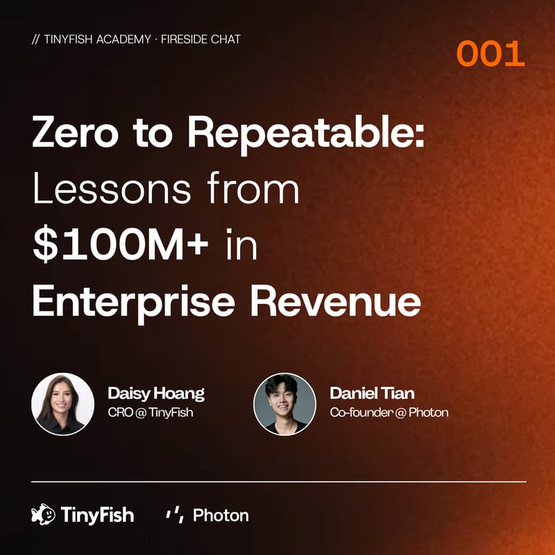 Cover Image for Zero to Repeatable: Lessons from $100M+ in Enterprise Revenue