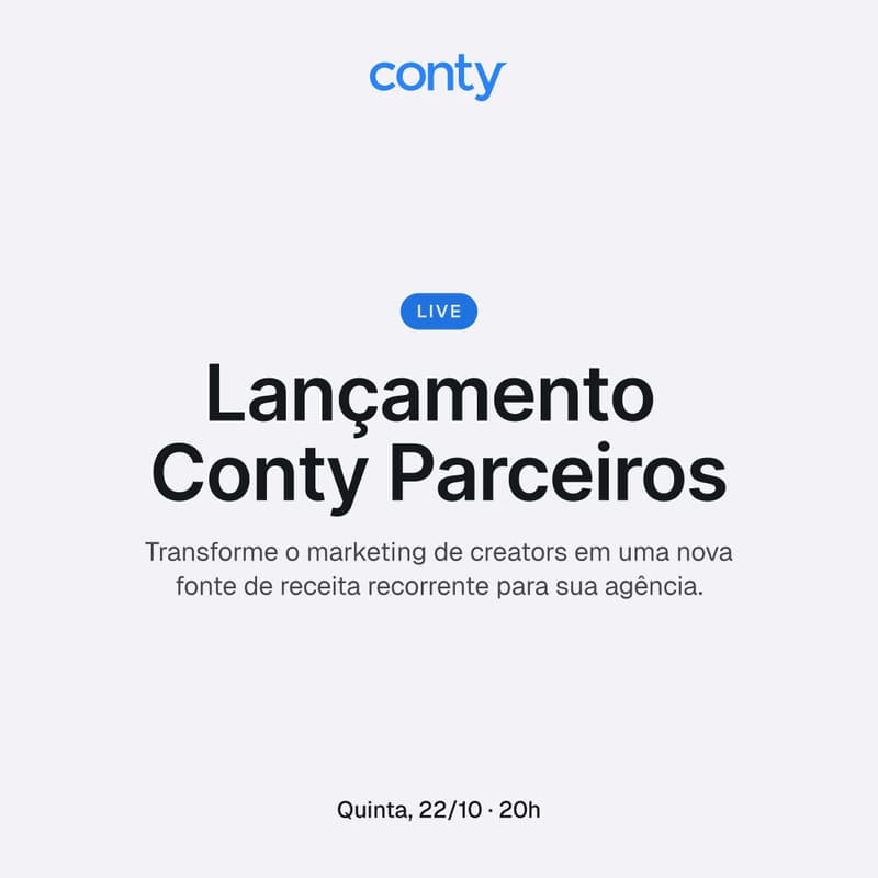 Cover Image for Lançamento Conty Parceiros