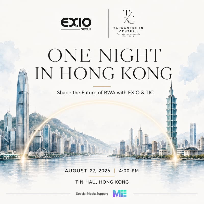 Cover Image for One Night in Hong Kong - Shape the Future of RWA with EX.IO & TIC!