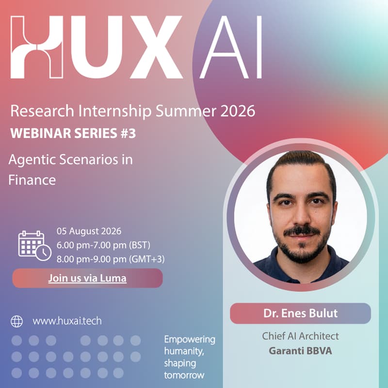 Cover Image for Agentic Scenarios in Finance - HUX AI Webinar Series #3