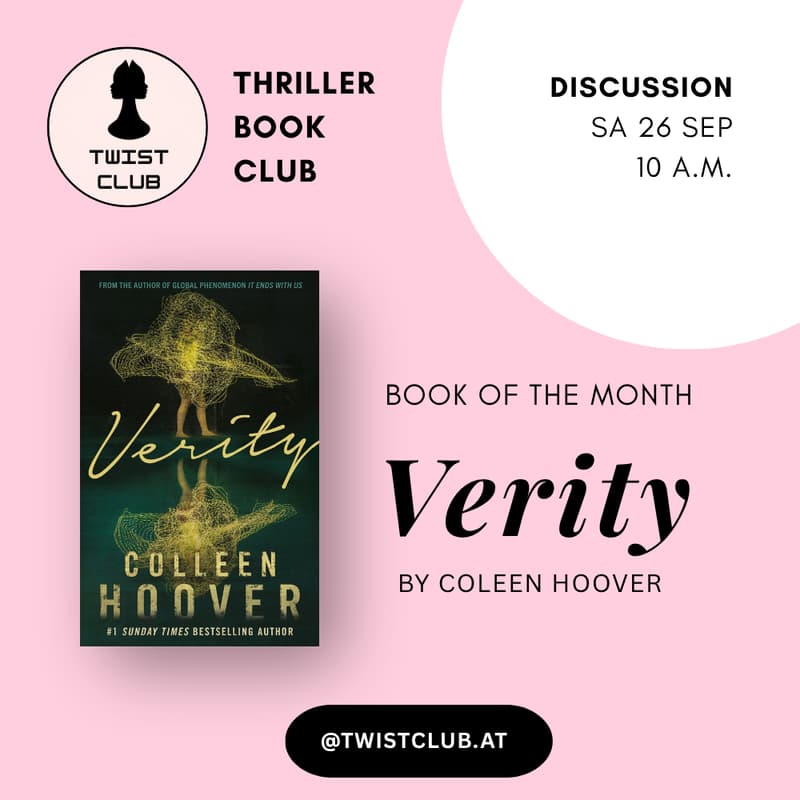 Cover Image for Twist Club — Verity | Vienna Thriller Book Club