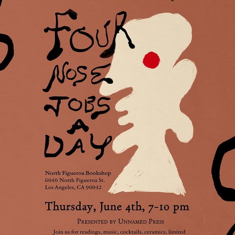 Cover Image for book launch: four nose jobs a day by devandra banhart