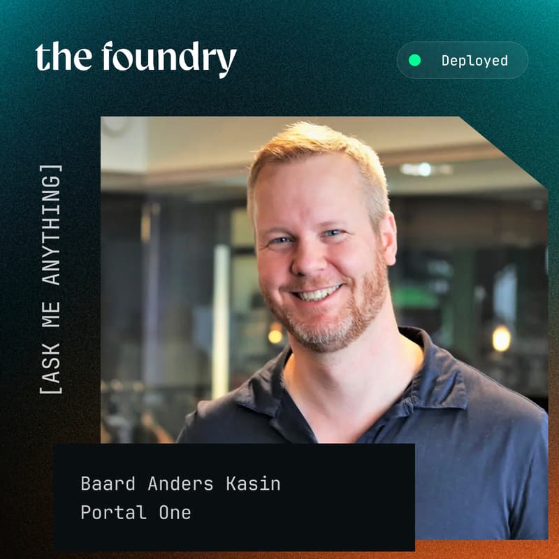 Cover Image for Ask Me Anything - with Baard Anders Kasin, founder Portal One.