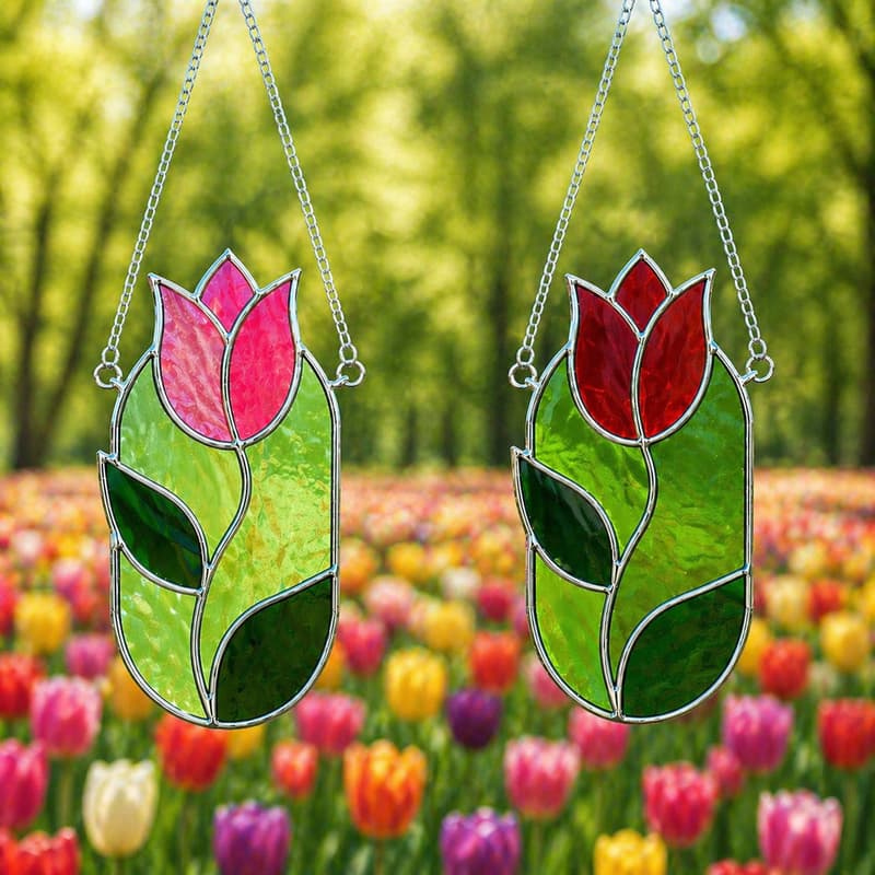 Cover Image for Stained Glass Sun-catchers w/ Crescent Peak Glassworks