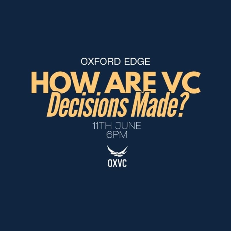 Cover Image for Speaker Event: "How are VC decisions made?"