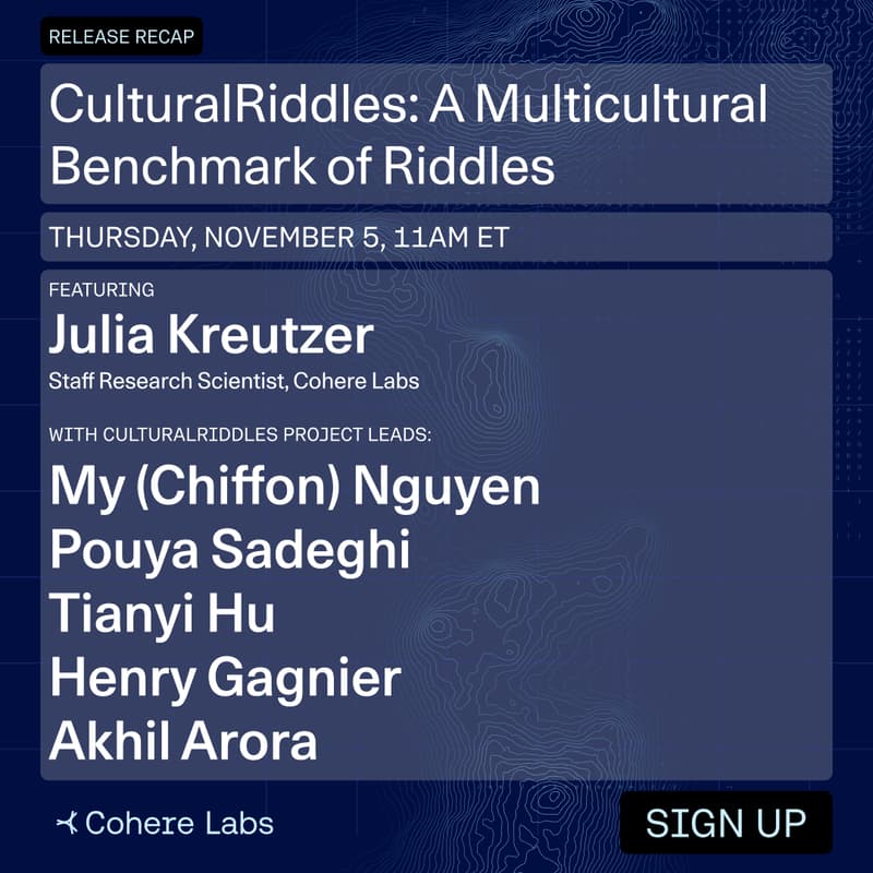 Cover Image for Release Recap: CulturalRiddles: A Multicultural Benchmark of Riddles