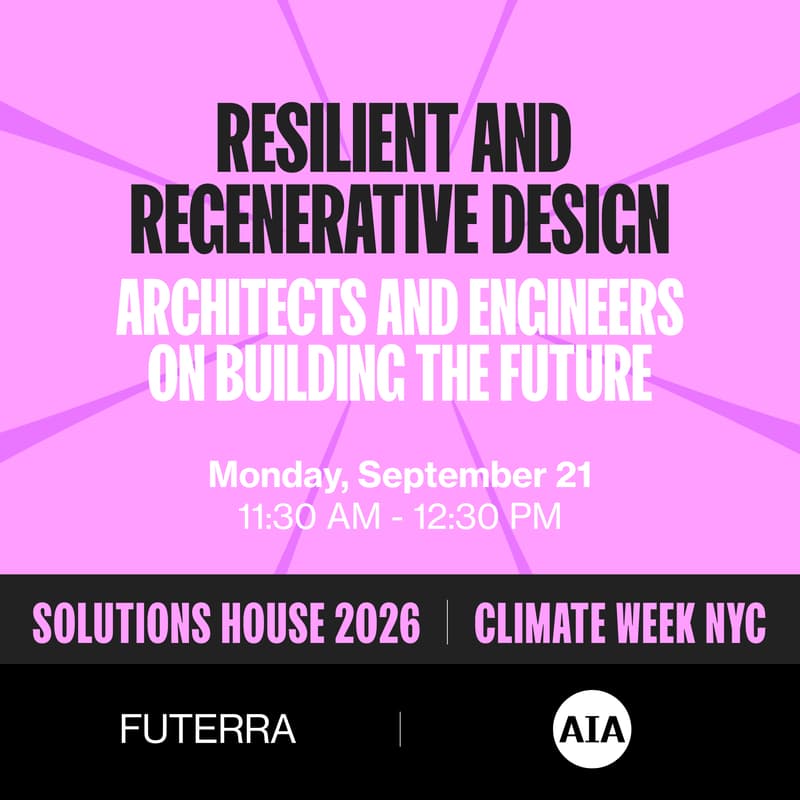 Cover Image for Resilient and Regenerative Design – Architects and policymakers on building the future