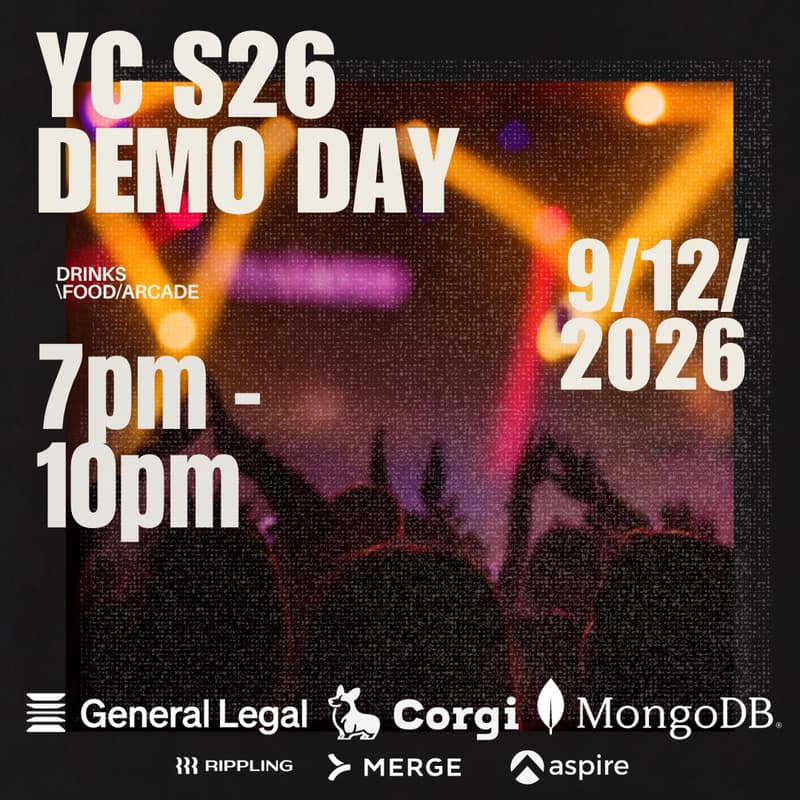 Cover Image for YC S26 DEMO DAY PARTY CELEBRATION