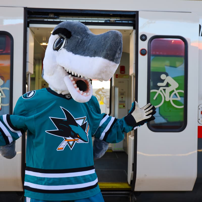 Cover Image for San Jose Sharks Signing at Caltrain San Francisco