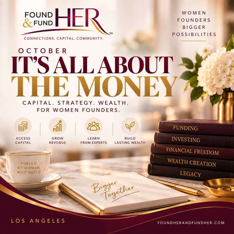 Cover Image for Los Angeles Women Founders All ABOUT THE MONEY Lunch FoundHER & FundHER Monthly Founder Exchange