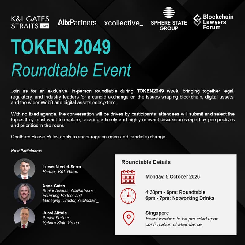 Cover Image for Roundtable during TOKEN2049 week in Singapore