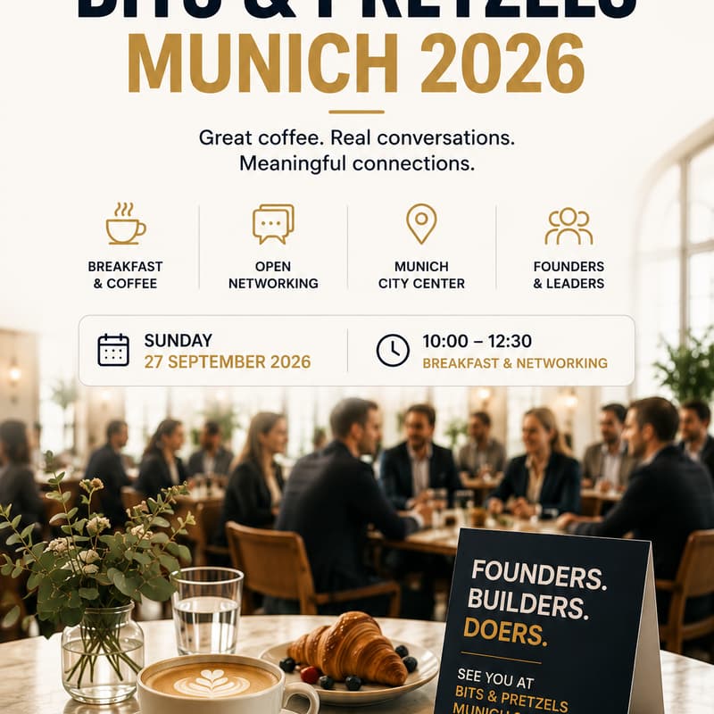 Cover Image for Founders Breakfast in Munich during Bits&Pretzels