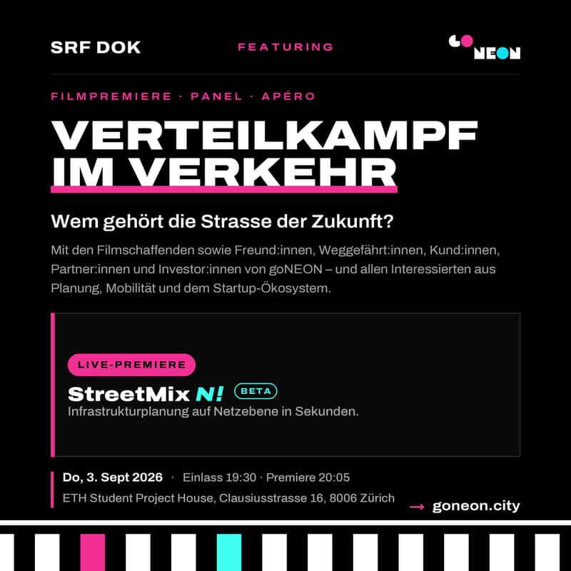 Cover Image for goNEON x SRF DOK "Verteilkampf im Verkehr"