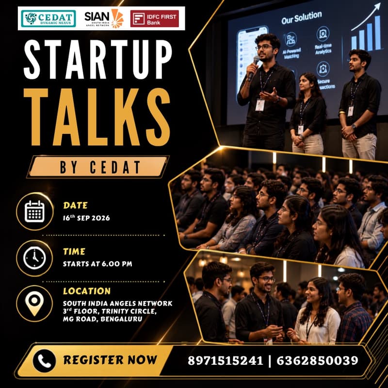 Cover Image for Startup Talks by CEDAT