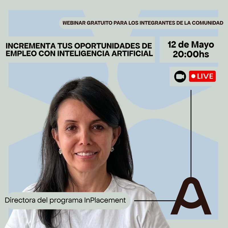 Cover Image for Incrementa tus oportunidades de empleo con Inteligencia Artificial - Inplacement x Altea