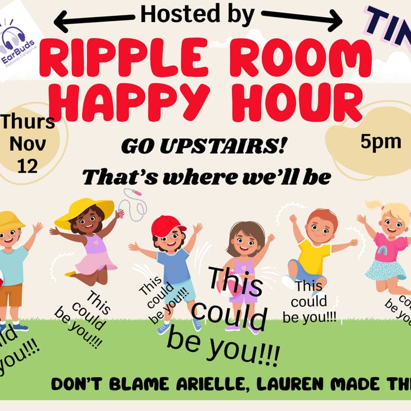 Cover Image for HAPPY HOUR AT THE RIPPLE ROOM FOR PODCAST LOVERS (AKA TINK DRINKS)