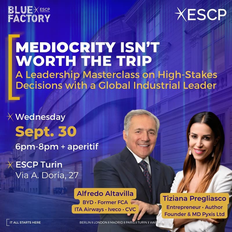 Cover Image for Mediocrity Isn’t Worth the Trip: Leadership Masterclass with Alfredo Altavilla