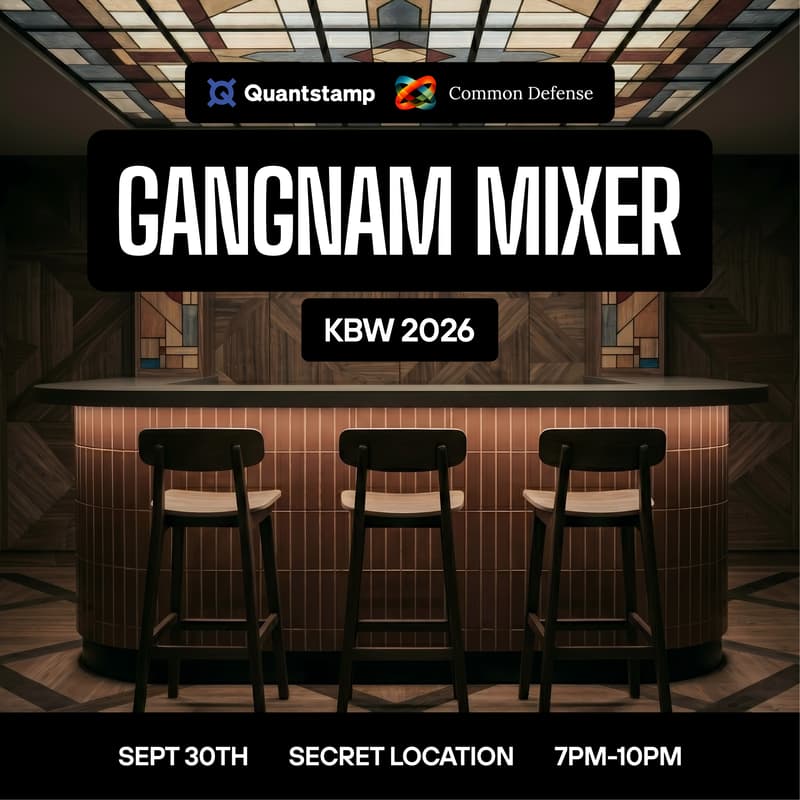 Cover Image for Quantstamp X Common Defense Gangnam Mixer | KBW 2026