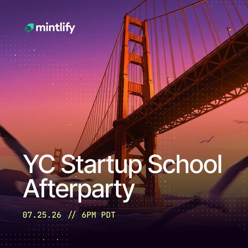 Cover Image for YC Startup School: Mintlify After Party