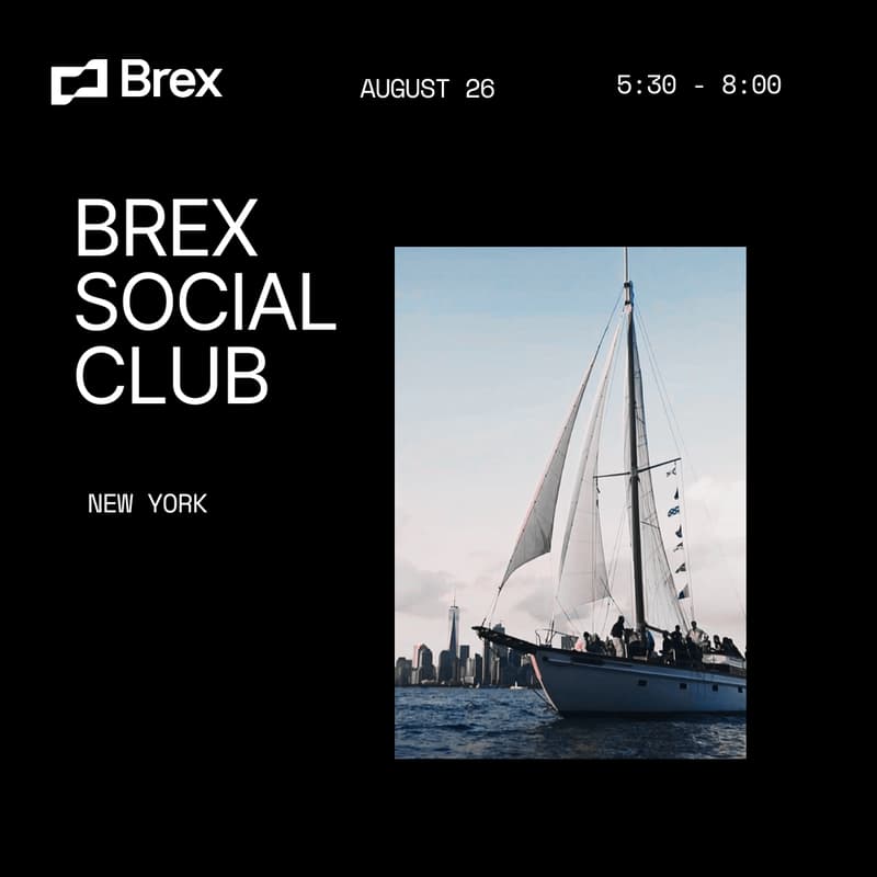 Cover Image for Brex Social Club NYC - Private Sailing Edition