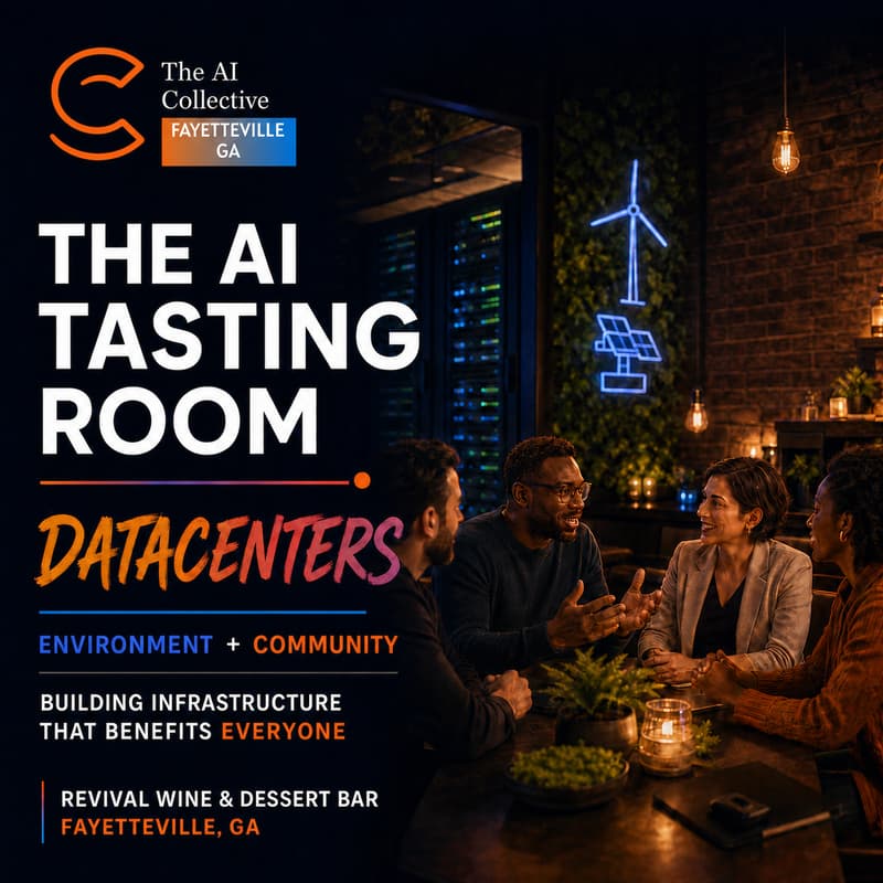 Cover Image for The AI Tasting Room (w/ The AI Collective Fayetteville)