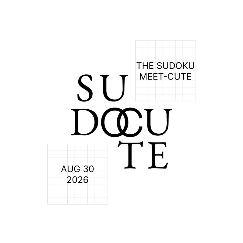 Cover Image for sudocute: the sudoku meet cute | august 2026