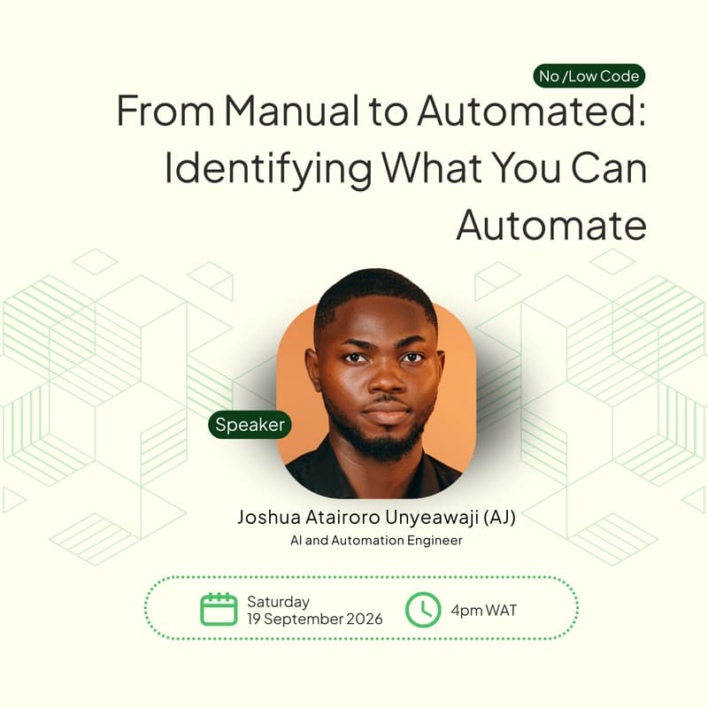 Cover Image for From Manual to Automated: Identifying What You Can Automate