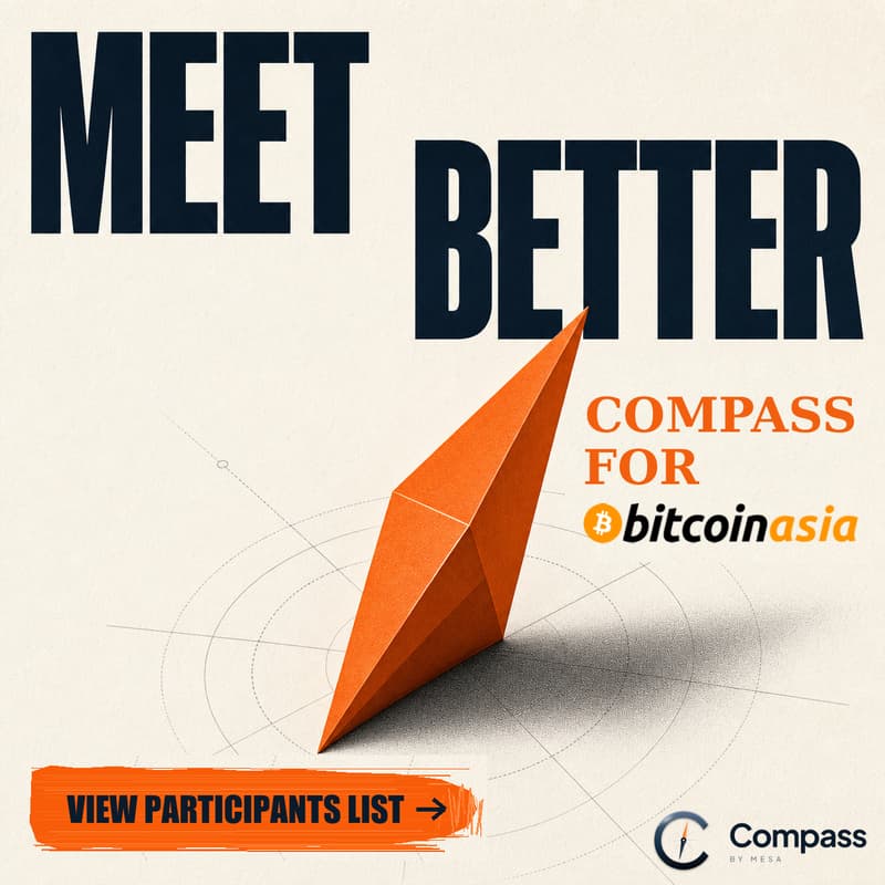 Cover Image for Compass for Bitcoin Asia 2026 Companies & Participant List | Meet Better @ Hong Kong