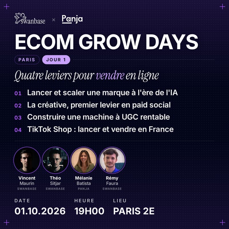 Cover Image for Ecom Grow Days Paris | Jour 1 : quatre leviers pour vendre en ligne