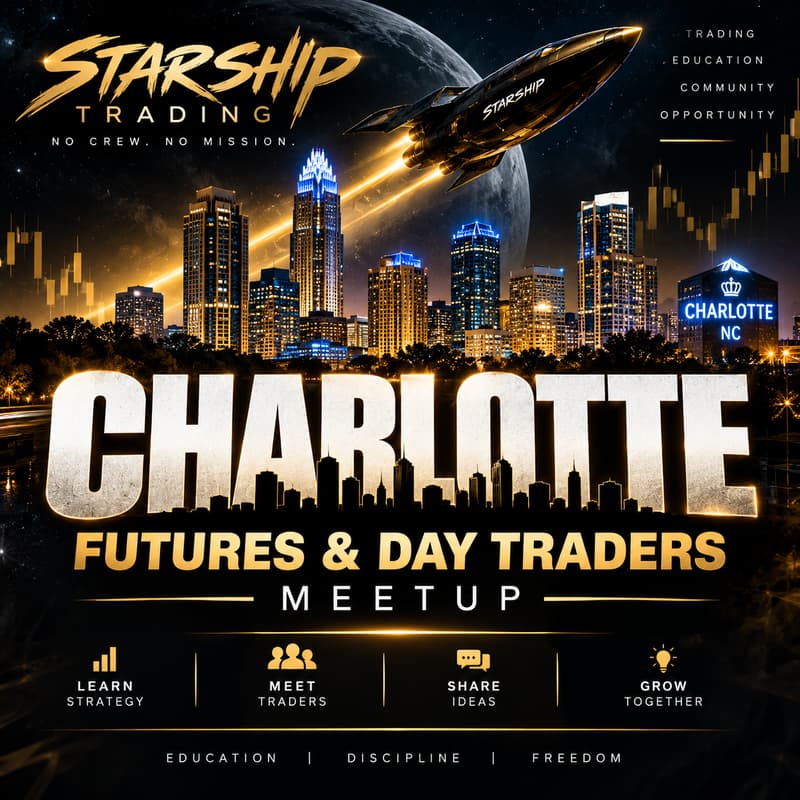 Cover Image for Charlotte Futures & Day Traders Meetup