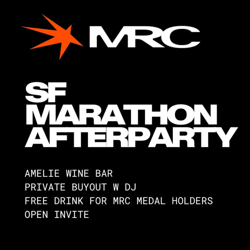 Cover Image for MRC x SF Marathon Afterparty @ Amelie
