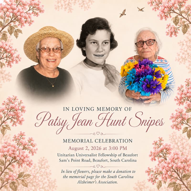 Cover Image for Patsy's Memorial Celebration