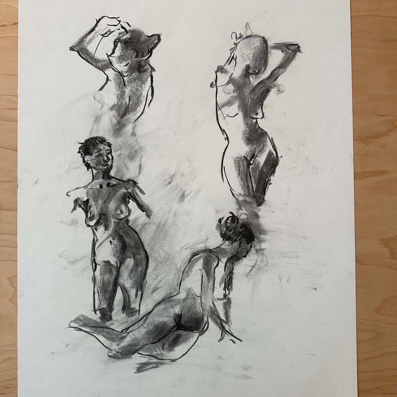 Cover Image for Live Figure Model Drawing