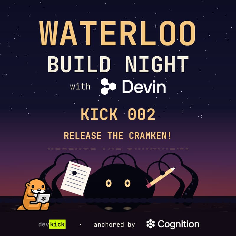 Cover Image for [DevKick] Kick 002 — Waterloo Build Night with Devin