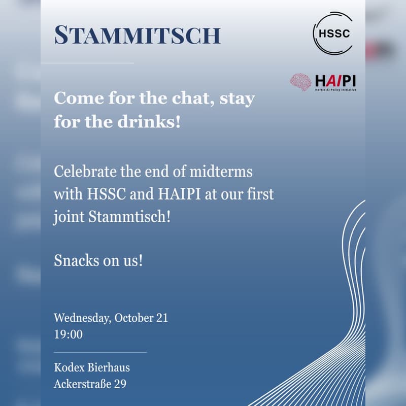 Cover Image for HSSC x HAIPI: AI & Security Stammtisch